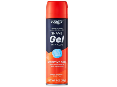 Equate Shave Gel, Aloe, 7 oz/198 g