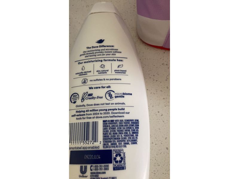 Dove Dry Oil Moisture Body Wash, 22 fl oz/650 mL, Pack Of 3