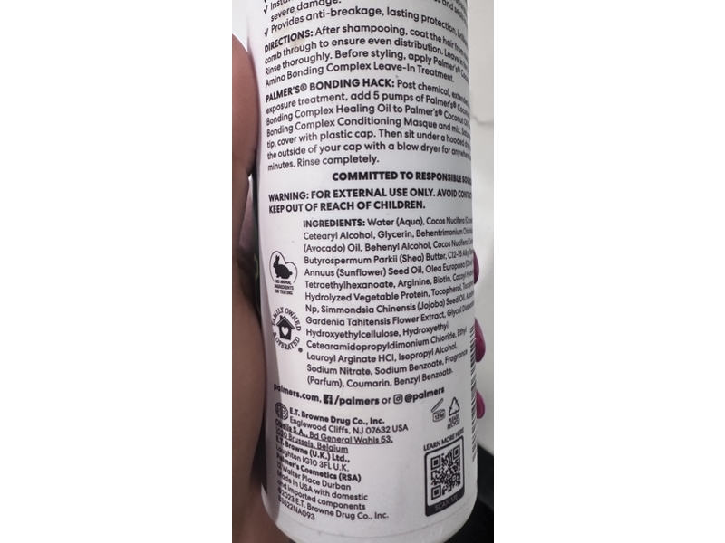 Palmer's Amino Bonding Complex Conditioning Masque, 12 fl oz/355 mL