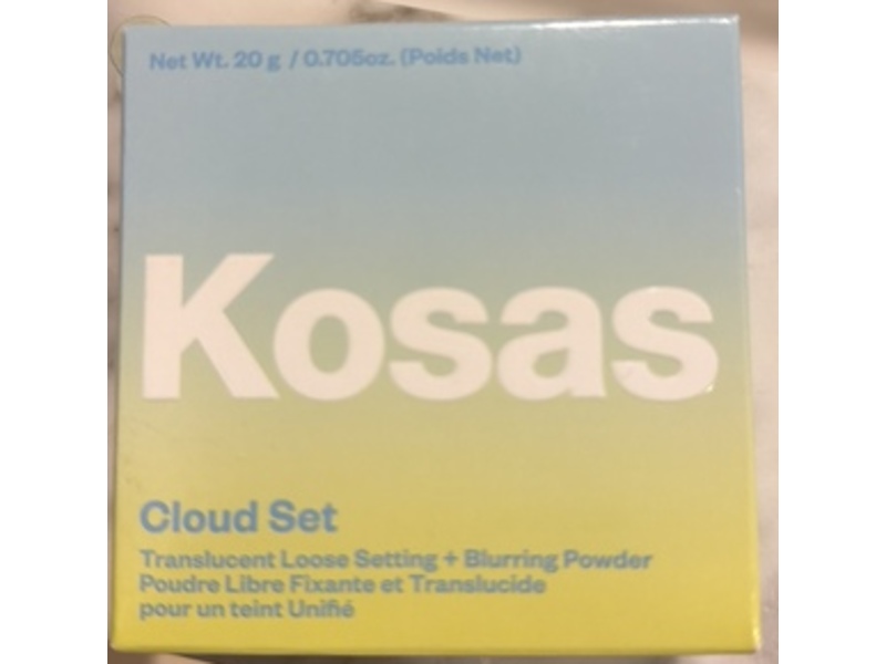 Kosas Cloud Set Translucent Loose Setting+Blurring Powder, Ultra Sheer Light, 0.705 oz/20 g