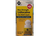 Thera Plus Max Strength Lidocaine Pain Relief Liquid, 2.5 fl oz/74 mL - thumbnail 2