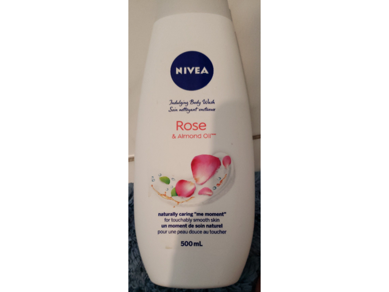 Nivea Body Wash, Rose & Almond Oil, 500 mL.