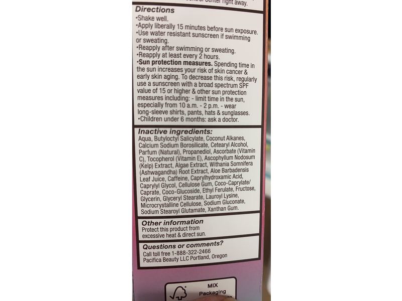 Pacifica Sea & C Sun Face Serum, SPF 55, 1.7 fl oz/50 mL