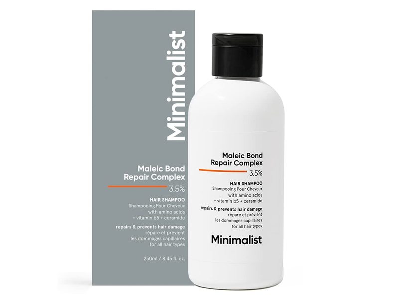 Minimalist Hair Shampoo, 3.5% Maleic Bond Repair Complex, 8.45 fl oz/250 mL