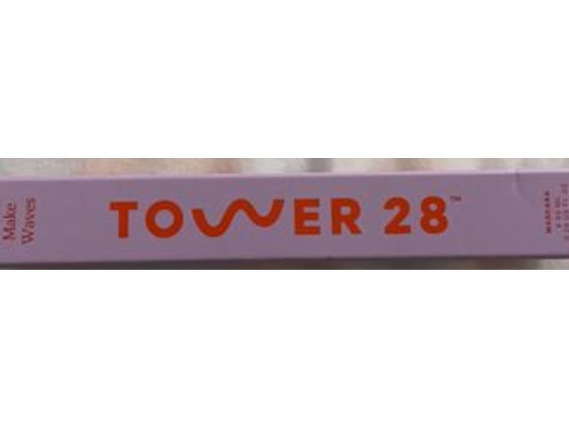Tower 28 MakeWaves Lengthening + Curling Clean Mascara, Jet Black, 0.29 fl oz/8.50 mL