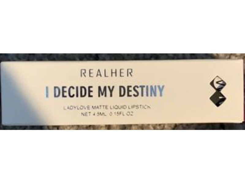Realher Liquid Lipstick, I Decide My Destiny, 0.15 fl oz/4.6 mL