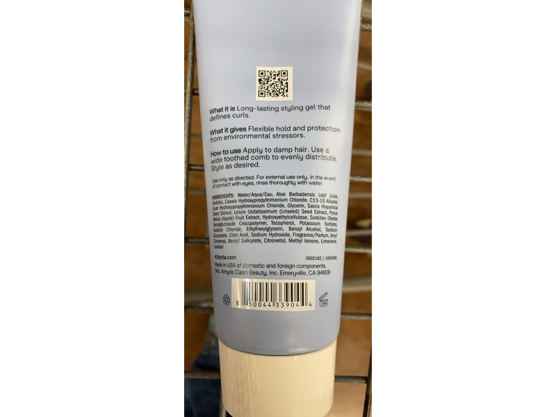 4U By Tia Curl Defining Gel, Aloe Vera + Hemi15, 6 fl oz/177 mL