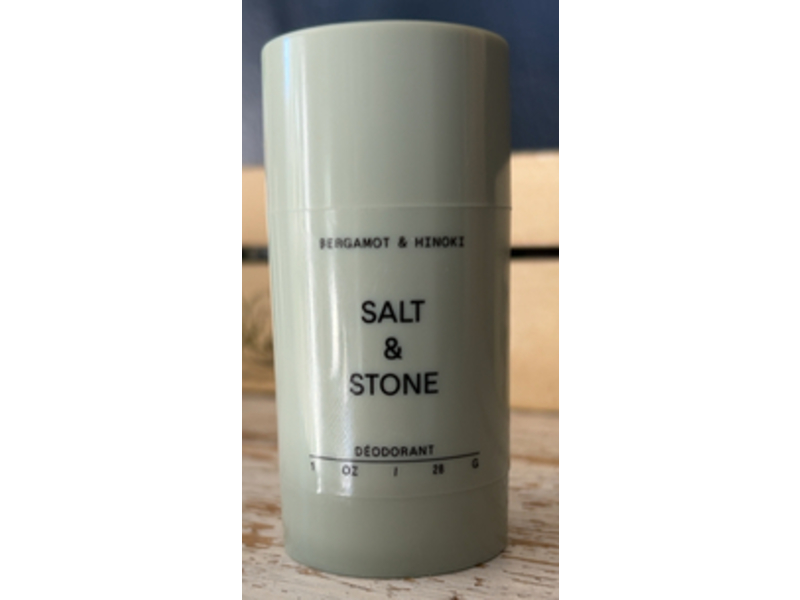 Salt & Stone Deodorant, Bergamot & Hinoki, 1 oz/28 g