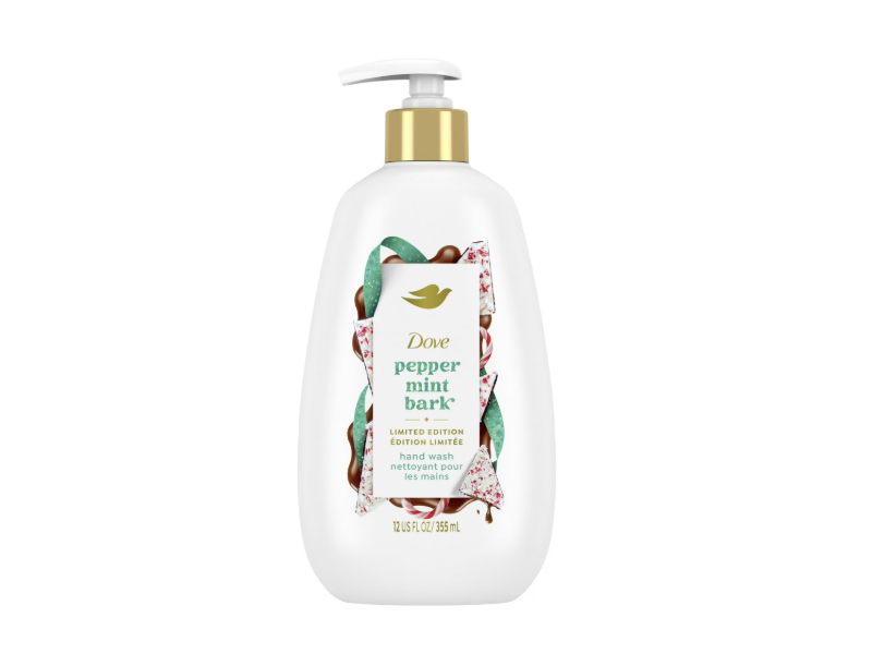 Dove Holiday Treats Deep Nourishing Hand Wash, Peppermint Bark, 12 fl oz/355 mL