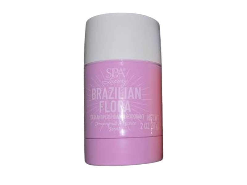 Spa Luxury Brazilian Flora Solid Antiperspirant Deodorant, Dragonfruit & Lychee, 2 oz/57 g