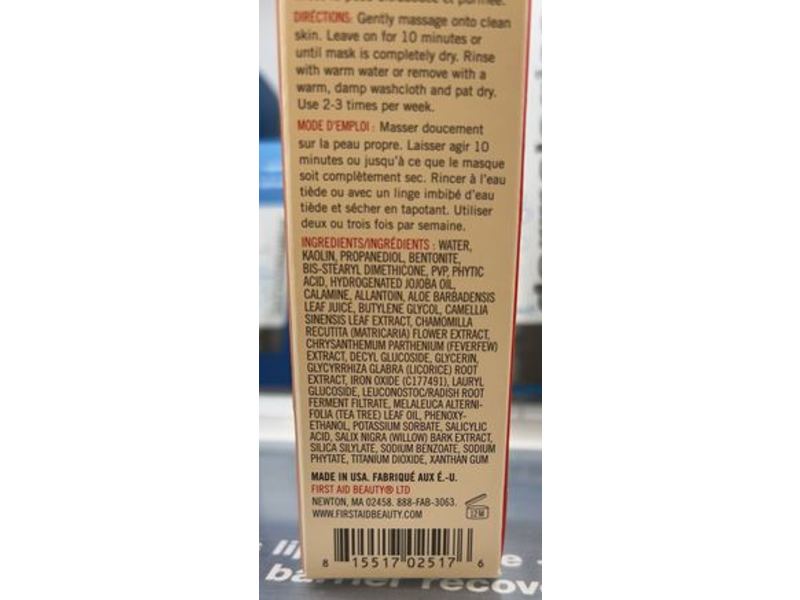 First Aid Beauty Fab Pharma Calamine Pore Purging Mask, 2.5 oz/70.8 g