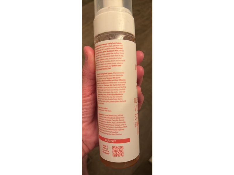 Inahsi Define & Shine Volumizing Styling Foam, 7.5 fl oz/210 mL