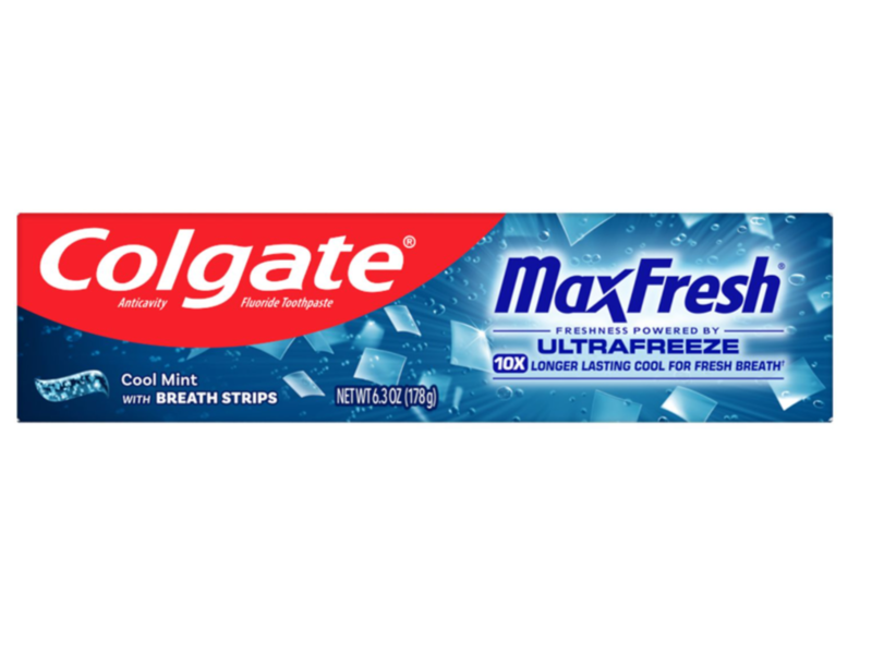 Colgate Maxfresh Anticavity Flouride Toothpaste, Cool Mint, 6.3 oz/178 g, Pack Of 2