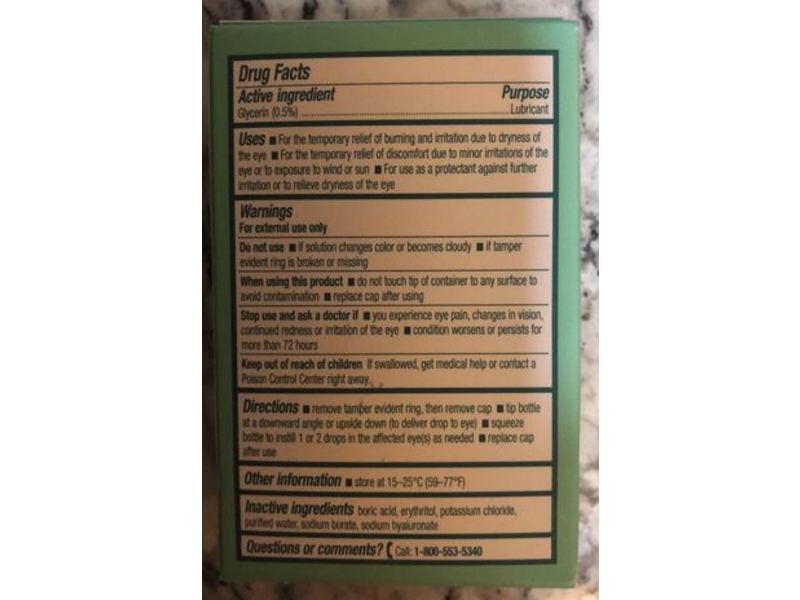 Biotrue Hydration Boost Lubricant Eye Drops, 0.66 fl oz/20 mL, Pack Of 2