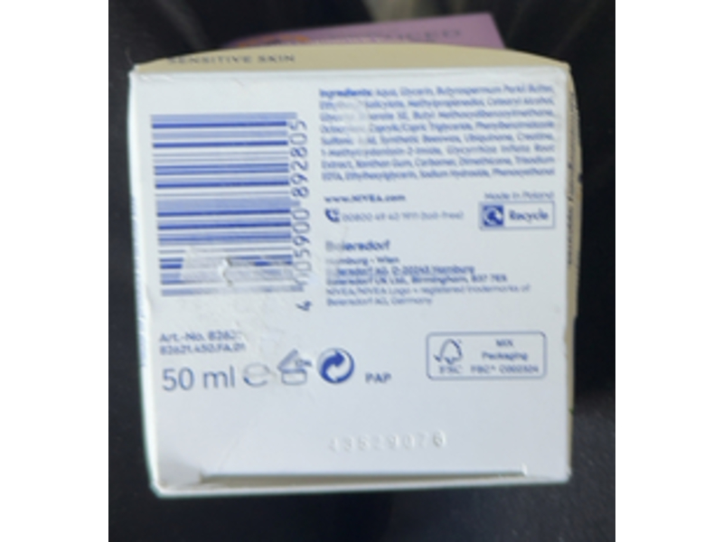 Nivea Q10 Anti-Wrinkle Firming Day Cream, Sensitive Skin, SPF 15, 50 mL