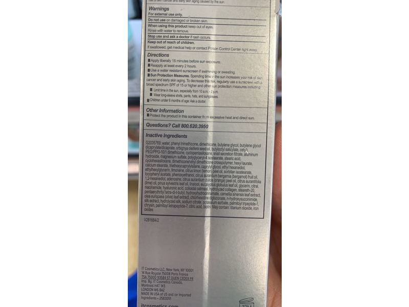 It Cosmetics Your Skin But Better CC+ Cream, SPF 50+, 0.406 oz/12 mL