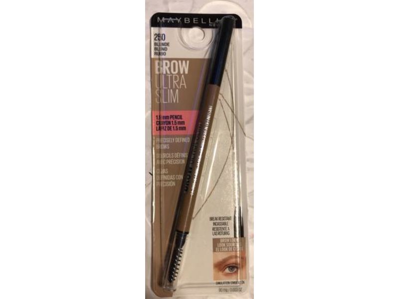 Maybelline New York Brow Ultra Slim Pencil, Blonde, 0.003 oz