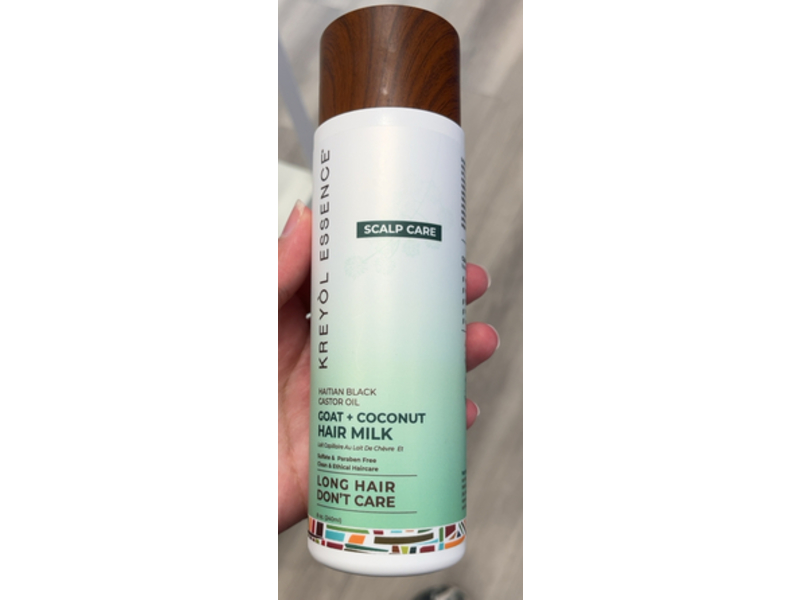 Kreyol Essence Haitian Black Castor Oil, Goat + Coconut Hair Milk, 8 oz/240 mL