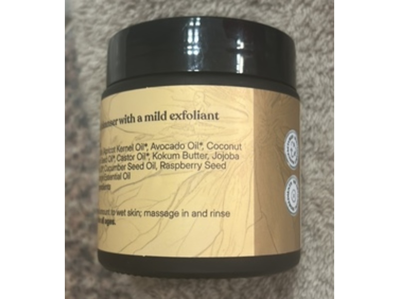 Earthley Wellness Exfoliating Face Cleanser, Orange, 4 oz/118 mL