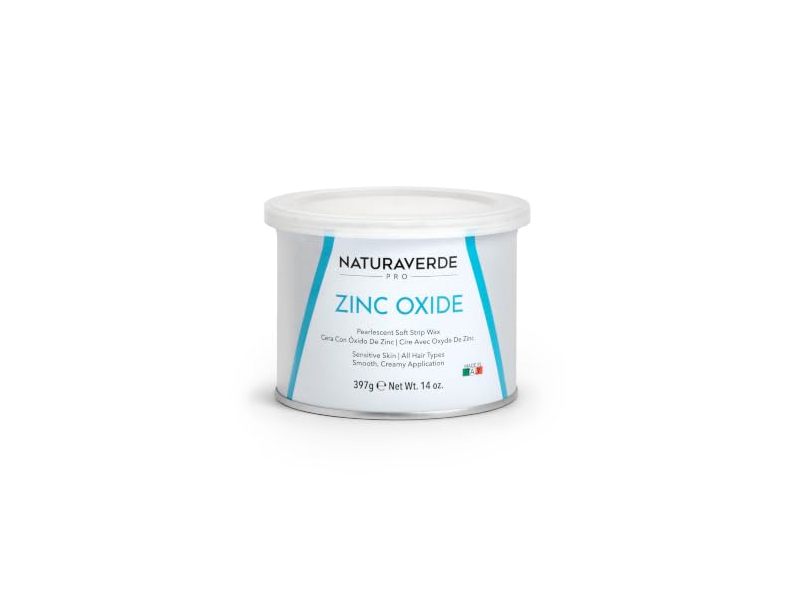 Naturaverde Pro Pearlescent Soft Strip Wax, Zinc Oxide, 14 oz/397 g