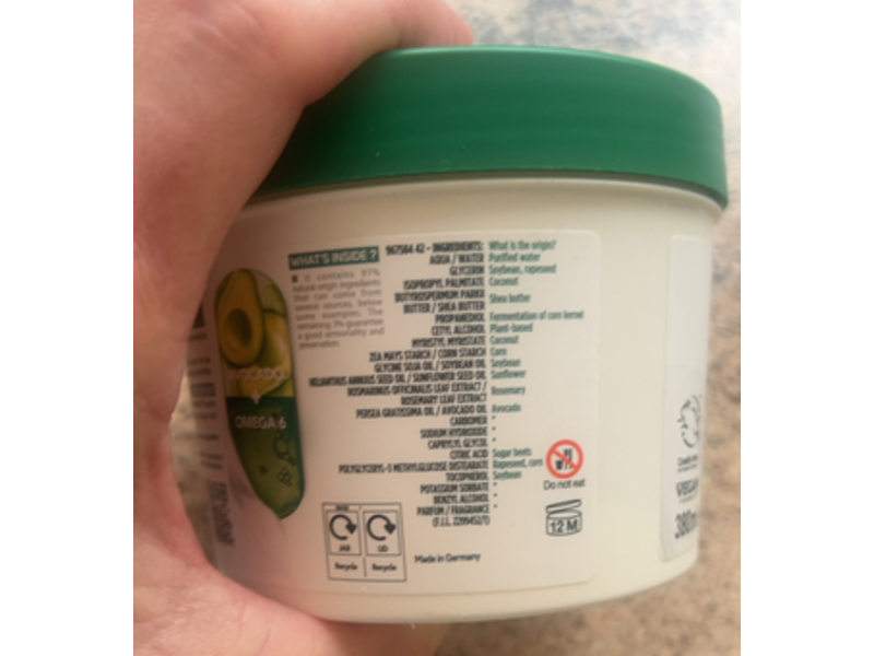 Garnier Body Superfood Nourishing Cream, Avocado & Omega 6, 380 mL