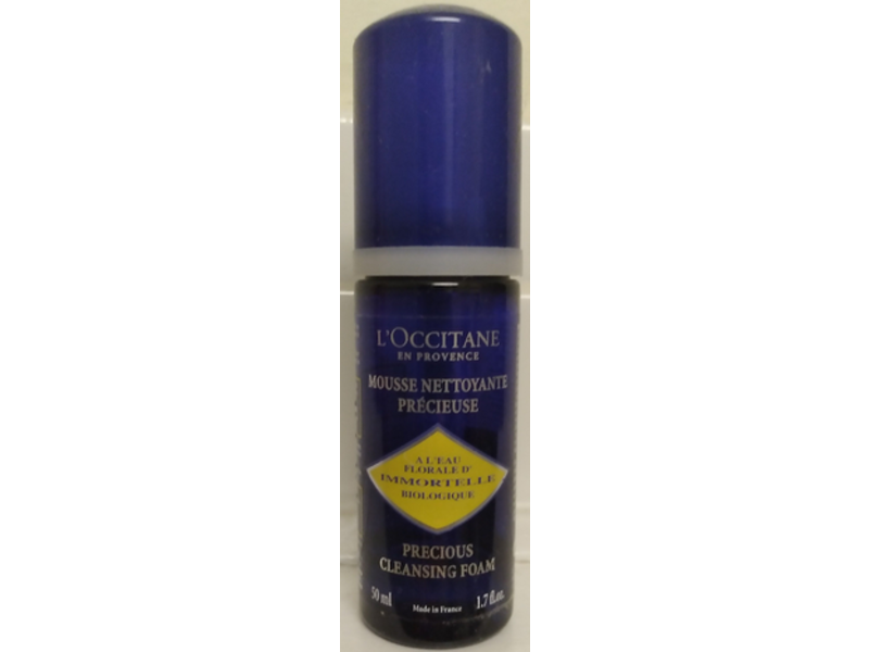 L'occitane En Provence Precious Cleansing Foam, Immortelle, 1.7 fl oz/50 mL