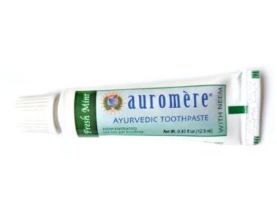 Auromere Ayurvedic Toothpaste, Neem, 0.43 fl oz//12.5 mL