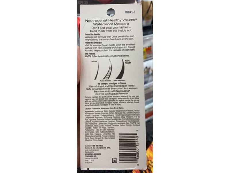 Neutrogena Healthy Volume Waterproof Mascara, Black/Brown 08, 0.21 oz/6.0 g