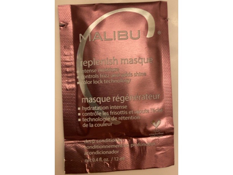 Malibu C Replenish Hair Masque, 0.4 fl oz/12 mL