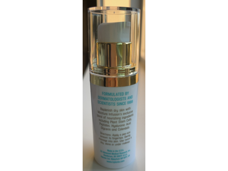 Hylunia Moisture Infusion with Hyaluronic Acid & Plant Stem Cells, 1 fl oz/30 mL