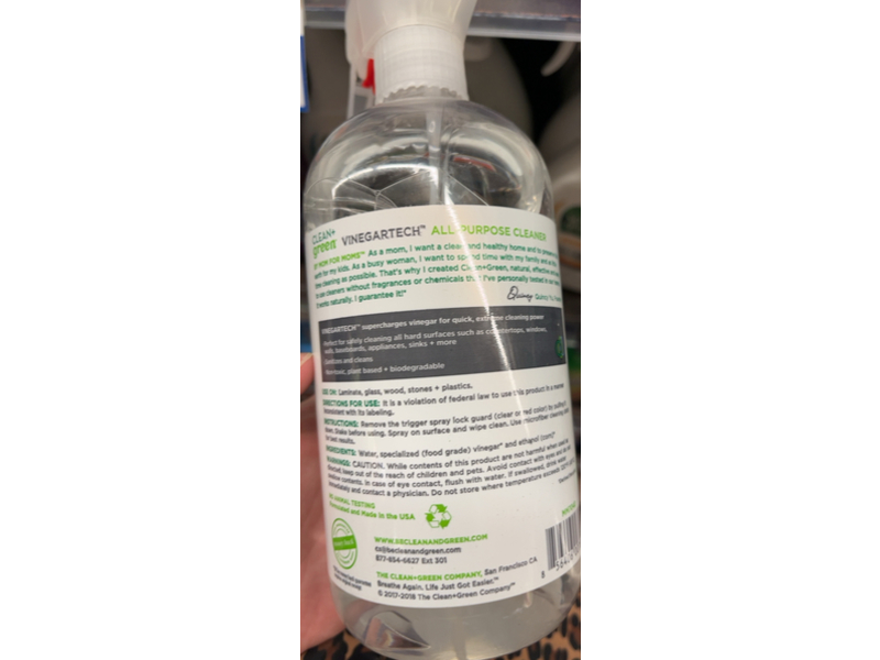 Clean + Green All-Purpose Cleaner, 24 fl oz/709 mL