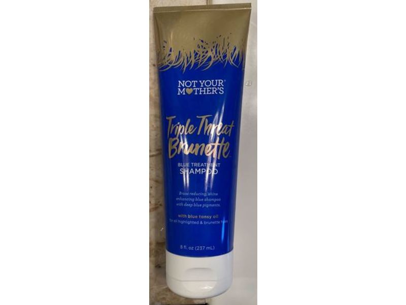 Not Your Mother's Triple Threat Brunette Blue Treatment Shampoo, Blue Tansy Oil, 8 fl oz/237 mL