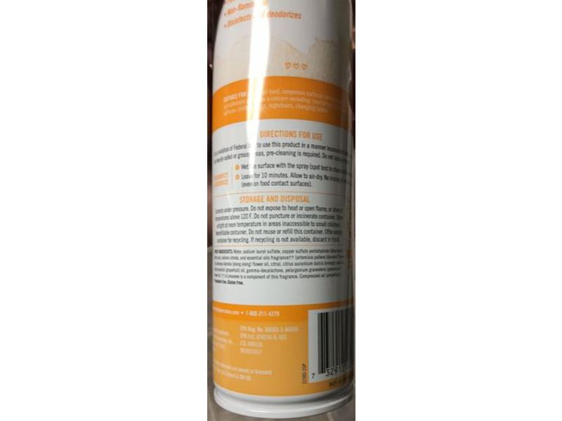 Seventh Generation Disinfectant Spray, Fresh Citrus & Thyme Scent, 13.9 oz/394 g