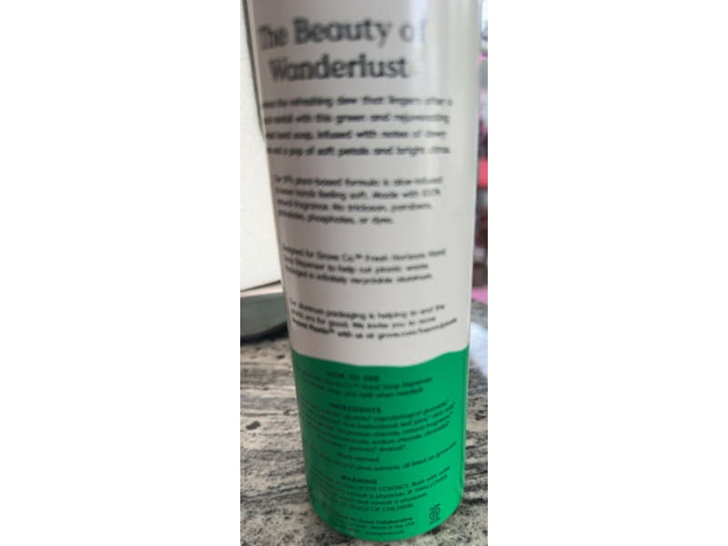 Grove Co Hydrating Hand Soap, Fresh Horizons, 13 fl oz/384 mL