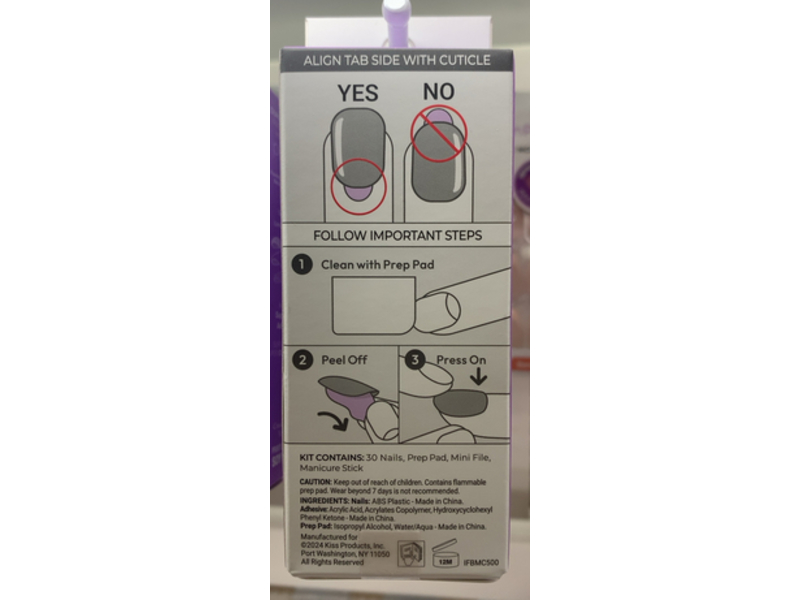 Impress The No Glue Mani Press-On Nails, Heroic, 30 Count