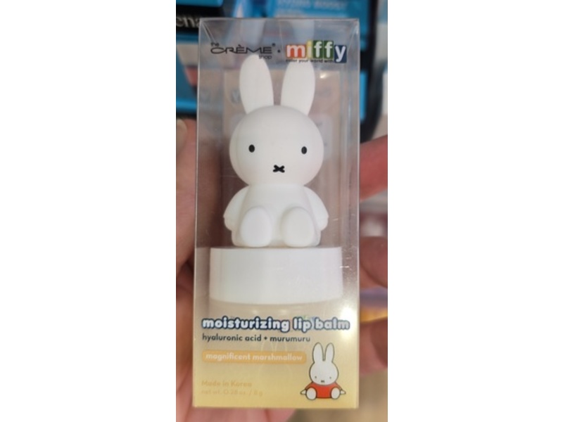 The Creme Shop Miffy Moisturizing Lip Balm, Magnificent Marshmallow, 0.28 oz/8 g