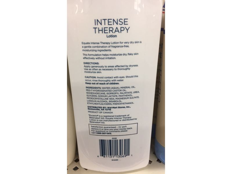 Equate Beauty Intense Therapy Lotion, 16.9 fl oz