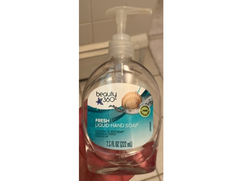 Beauty 360 Liquid Hand Soap, Fresh, 7.5 fl oz/222 mL