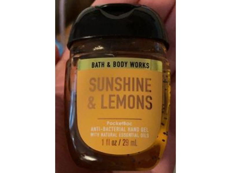 Bath & Body Works Pocketbac Anti-Bacterial Hand Gel, Sunshine & Lemons, 1 fl oz/29 mL, Pack Of 5