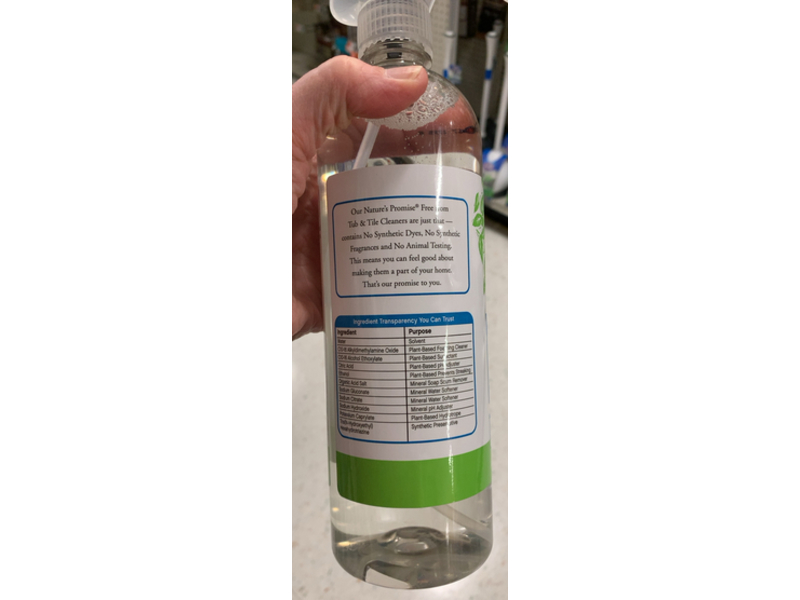 Nature's Promise Tub & Tile Cleaner, Free & Clear, 25 fl oz/739.3 mL
