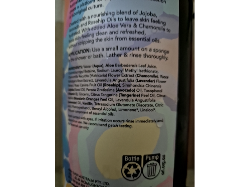 Sukin Arkie Body Wash, 33.82 fl oz/1 L