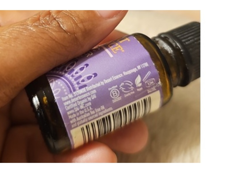 Desert Essence Organic Essential Oil, Lavender Tea Tree, 0.5 fl oz/18 mL
