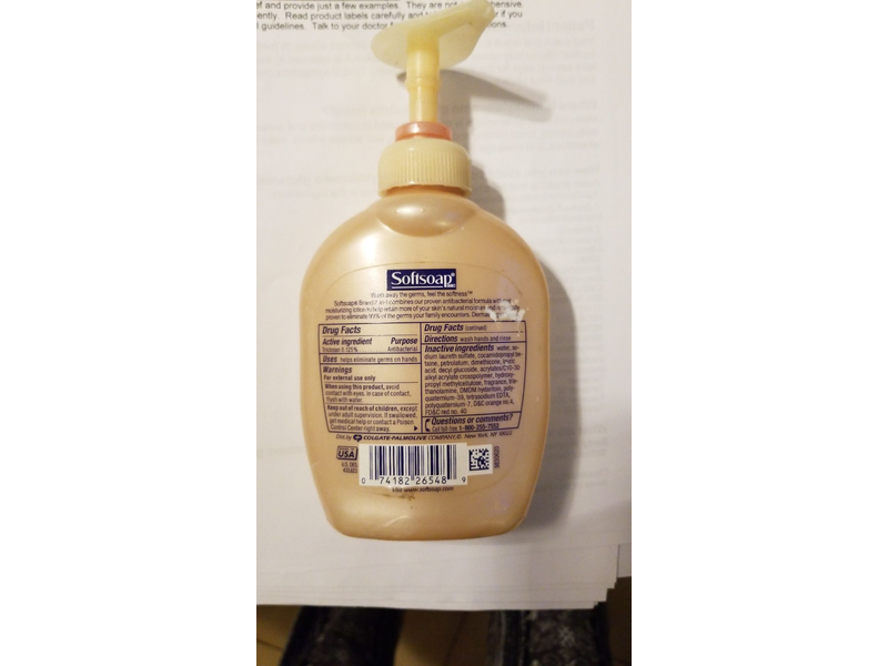 Softsoap Antibacterial 2 in 1 Hand soap Plus Real Moisturizing Lotion , 7.5 fl oz