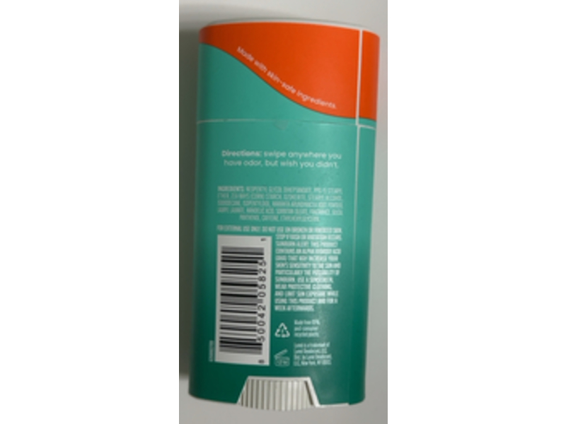 Lume Whole Body Deodorant, Smooth Solid, Minted Cucumber, 2.6 oz/75 g