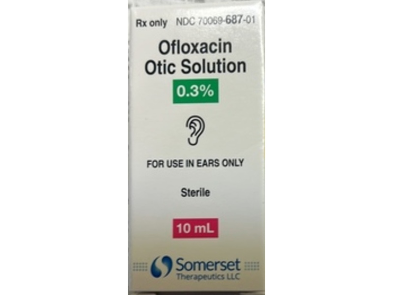 Ofloxacin Otic Solution 0.3%, 10 mL, Somerset Therapeutics (Rx)