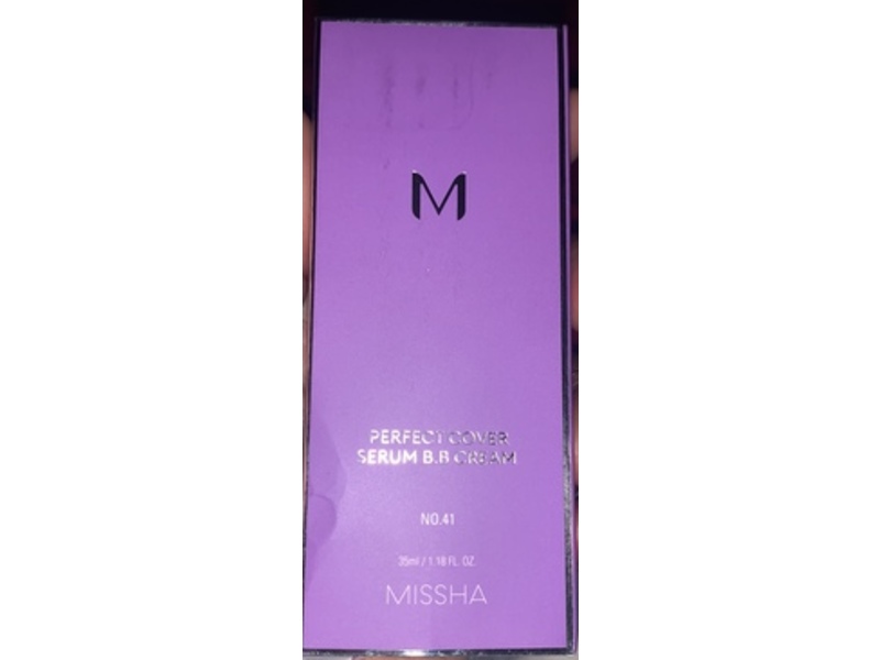 Missha M Perfect Cover Serum B.B Cream, No.41 Medium Tan, 1.18 fl oz/35 mL
