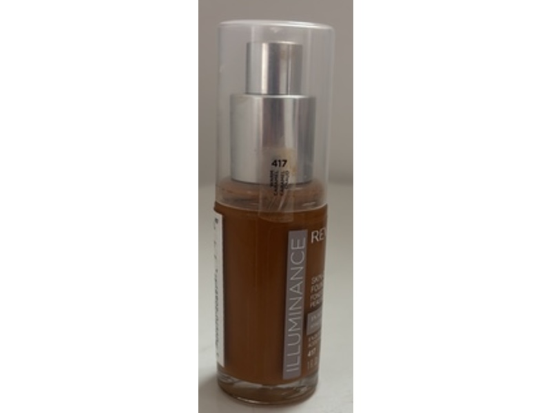 Revlon Illuminance Skin-Caring Foundation, 417 Warm Caramel, 1 fl oz/30 mL