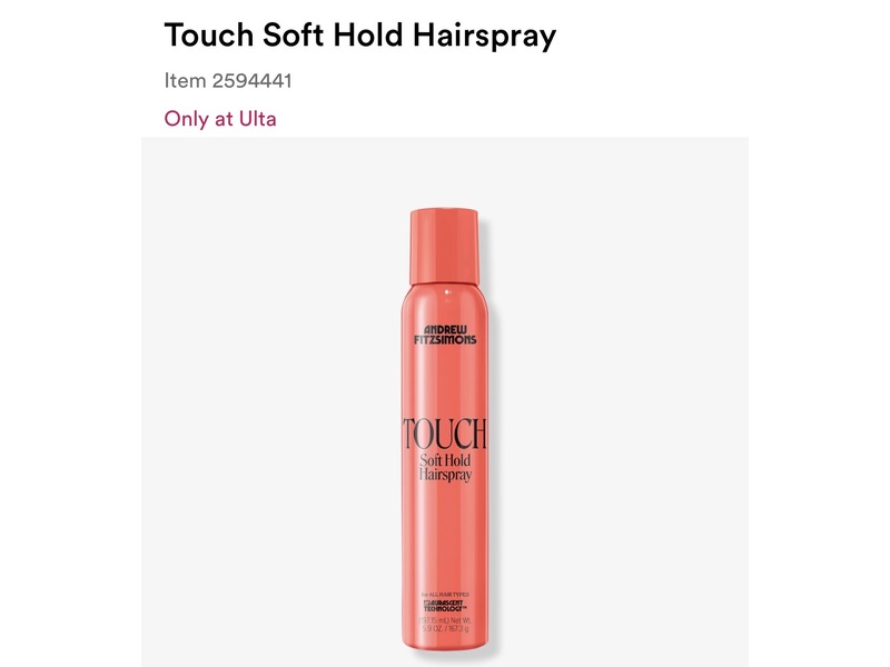 Andrew Fitzsimons Touch Soft Hold Hairspray, 5.9 oz/ 167.3 g