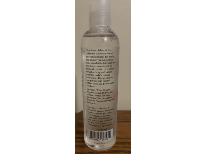 Adam & Eve Lube, 8 oz/237 mL