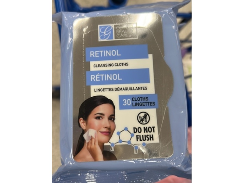 Global Beauty Care Cleansing Cloths, Retinol, 30 Count